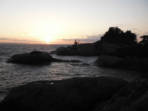 Sunset over White Cliff Island.