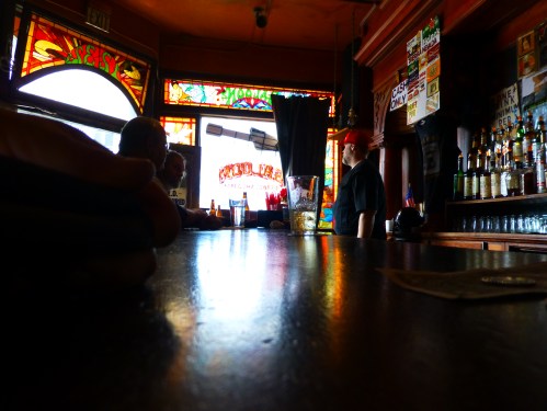 Salon tavern bartender.. " All we have on tap is Pabst and it ran out yeserday?